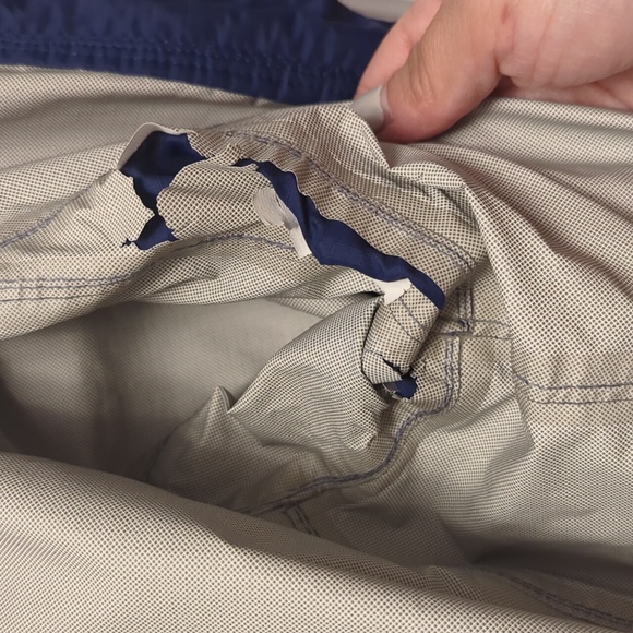 LL Bean Blue long rain coat - Picture 8 of 9